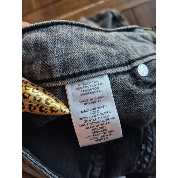 Daily Thread Gray High-Rise Wide-Leg Jeans Size 10 - Picture 4 of 6